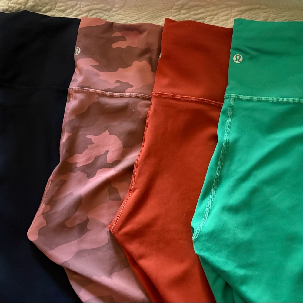 Lot 4 Lululemon Wunder Train Shorts Size 12